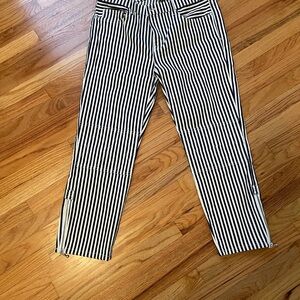 Black and white striped jeans, Current Elliot.  Never worn.